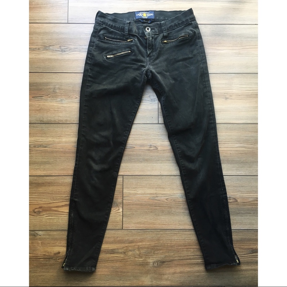 Lucky Brand Skinny jeans with zipper detail